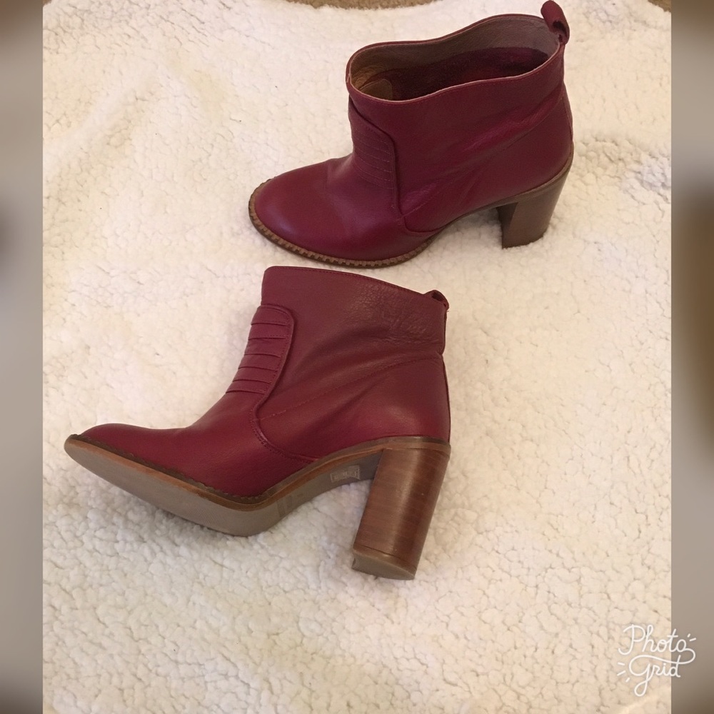 Red Free People boots